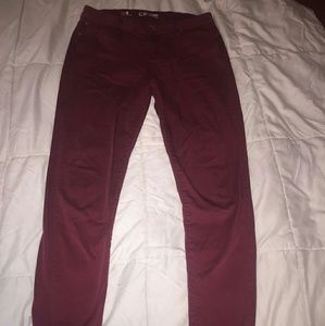 Burgundy Celeberity Pink Jeans